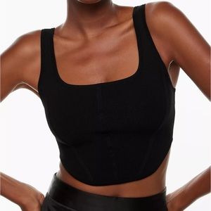 Pink Babaton Sculpt Knit Bustier